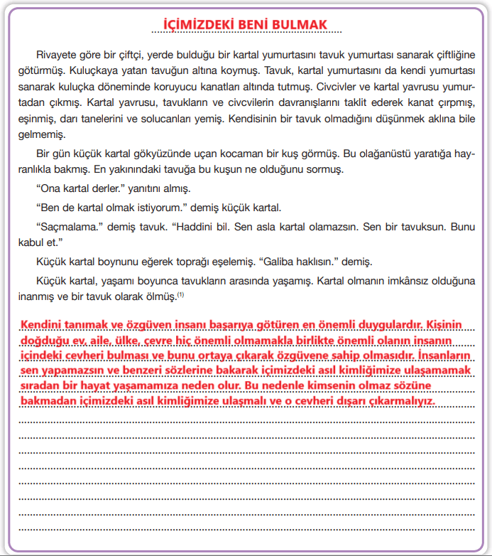 7. Sınıf Türkçe Ders Kitabı Sayfa 157 Cevapları Özgün Yayıncılık