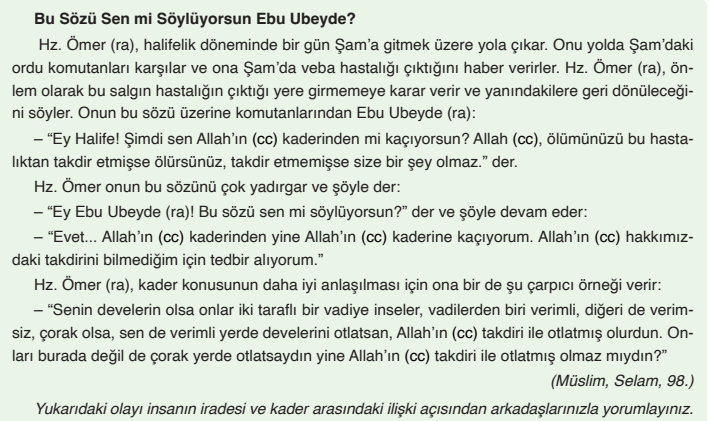 8. Sınıf Din Kültürü Ders Kitabı Sayfa 20 Cevapları