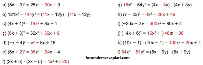 8. Sınıf Matematik Ders Kitabı Sayfa 149 Cevapları MEB Yayınları1