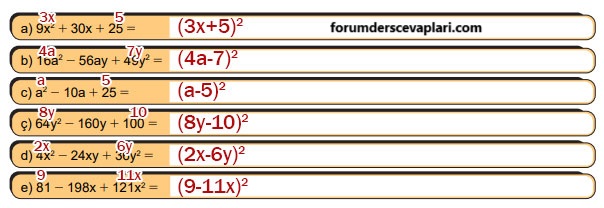 8. Sınıf Matematik Ders Kitabı Sayfa 157 Cevapları MEB Yayınları1