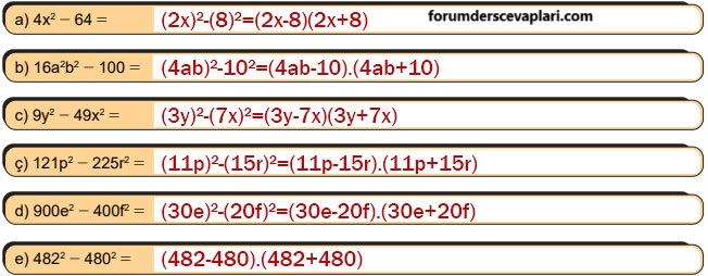 8. Sınıf Matematik Ders Kitabı Sayfa 159 Cevapları MEB Yayınları