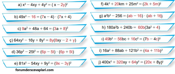 8. Sınıf Matematik Ders Kitabı Sayfa 160 Cevapları MEB Yayınları