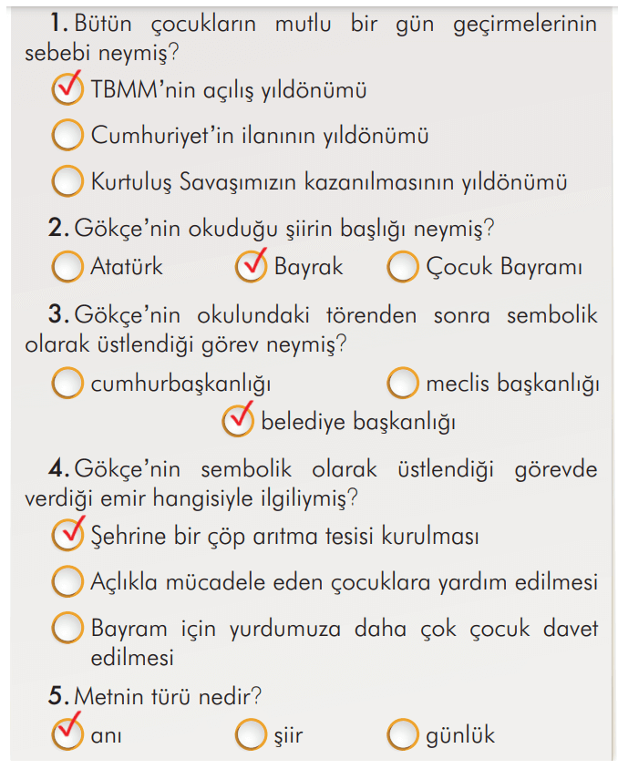 2. Sınıf Türkçe Ders Kitabı Sayfa 223 Cevapları İlke Yayıncılık