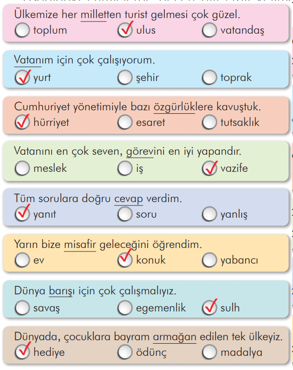 2. Sınıf Türkçe Ders Kitabı Sayfa 224 Cevapları İlke Yayıncılık