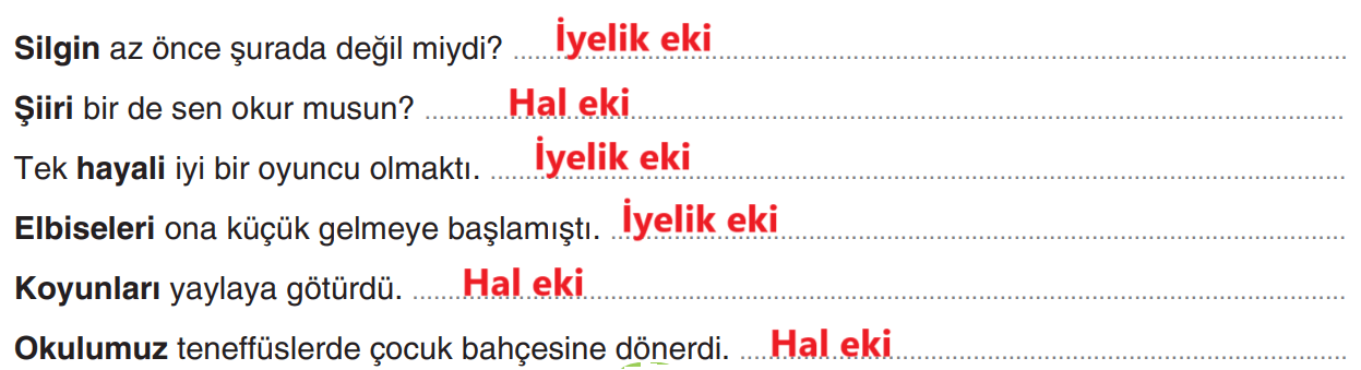 6. Sınıf Türkçe Ders Kitabı Sayfa 181 Cevapları Yıldırım Yayınları