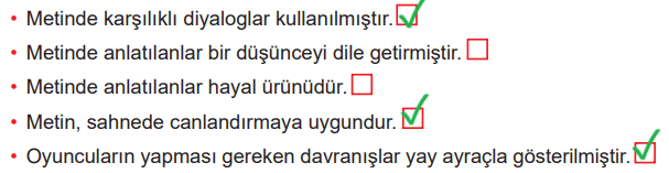 6. Sınıf Türkçe Ders Kitabı Sayfa 188 Cevapları