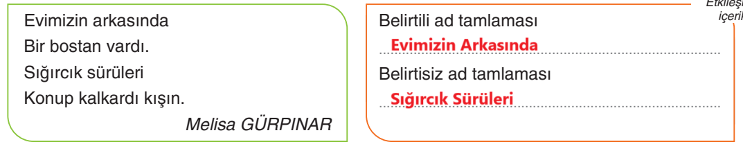 6. Sınıf Türkçe Ders Kitabı Sayfa 190 Cevapları Yıldırım Yayınları