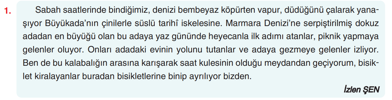 6. Sınıf Türkçe Ders Kitabı Sayfa 209 Cevapları Yıldırım Yayınları