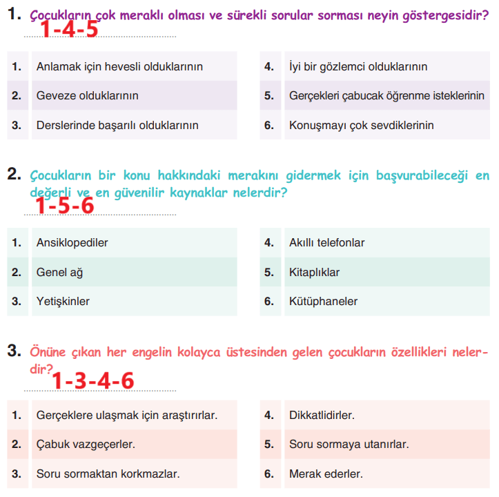 6. Sınıf Türkçe Ders Kitabı Sayfa 215 Cevapları Yıldırım Yayınları