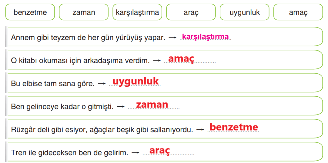 6. Sınıf Türkçe Ders Kitabı Sayfa 218 Cevapları Yıldırım Yayınları