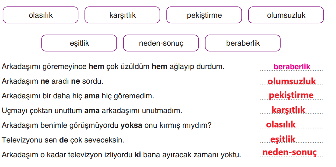 6. Sınıf Türkçe Ders Kitabı Sayfa 225 Cevapları Yıldırım Yayınları