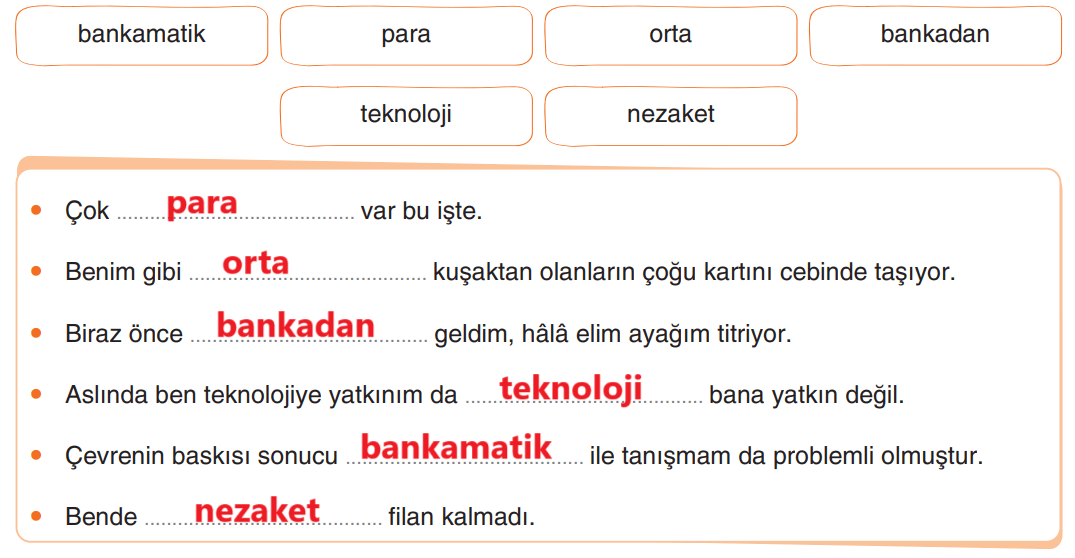 6. Sınıf Türkçe Ders Kitabı Sayfa 240 Cevapları Yıldırım Yayınları