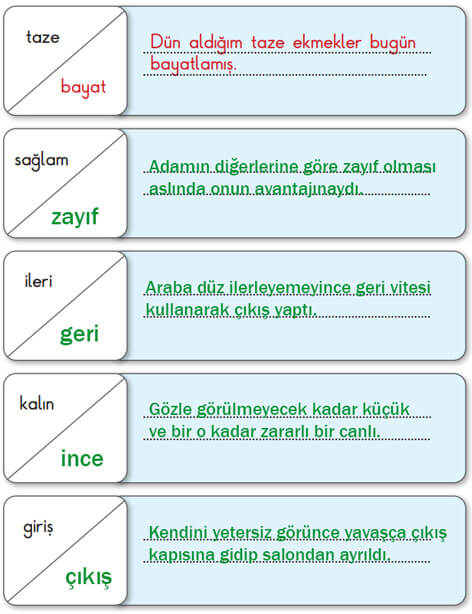 2. Sınıf Türkçe Ders Kitabı Sayfa 240 Cevapları MEB Yayınları