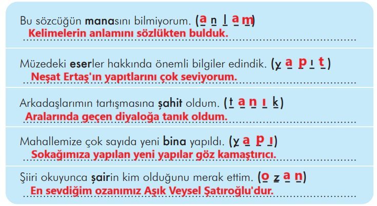 3. Sınıf Türkçe Ders Kitabı Sayfa 279 Cevapları İlke Yayıncılık1