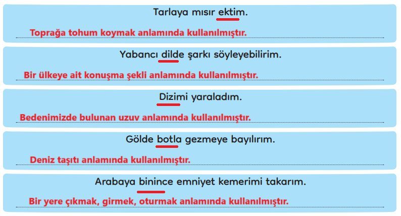 3. Sınıf Türkçe Ders Kitabı Sayfa 282 Cevapları MEB Yayınları