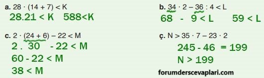 8. Sınıf Matematik Ders Kitabı Sayfa 181-186-191-192. Cevapları ADA Yayıncılık