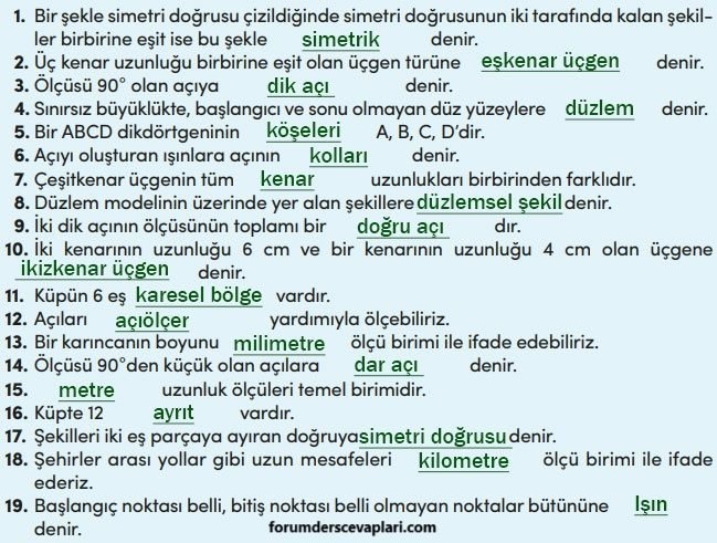 4. Sınıf Matematik Ders Kitabı Sayfa 230 Cevapları MEB Yayınları