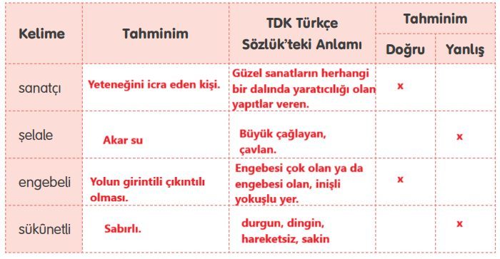 4. Sınıf Türkçe Ders Kitabı Sayfa 238-240-241-242-243-244. Cevapları Tuna Yayıncılık