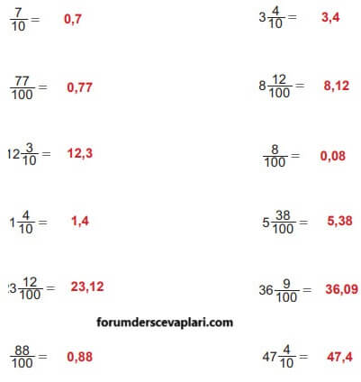 5. Sınıf Matematik Ders Kitabı Sayfa 24 Cevapları MEB Yayınları