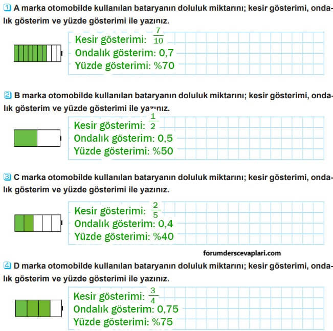 5. Sınıf Matematik Ders Kitabı Sayfa 31 Cevapları MEB Yayınları