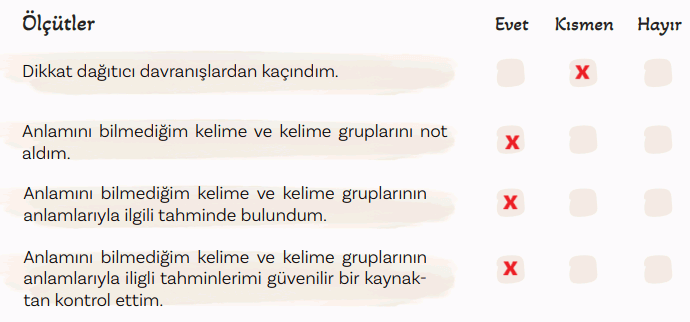 5. Sınıf Türkçe Ders Kitabı Sayfa 111 Cevapları MEB Yayınları