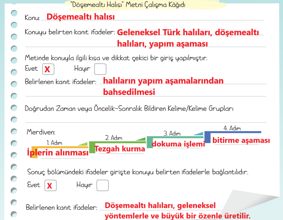 5. Sınıf Türkçe Ders Kitabı Sayfa 43 Cevapları MEB Yayınları