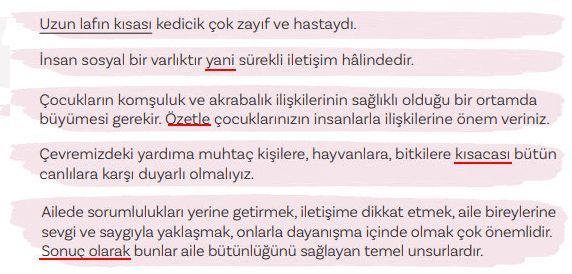 5. Sınıf Türkçe Ders Kitabı Sayfa 85 Cevapları MEB Yayınları