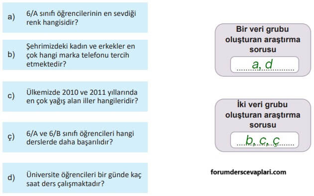 6. Sınıf Matematik Ders Kitabı Sayfa 202 Cevapları MEB Yayınları