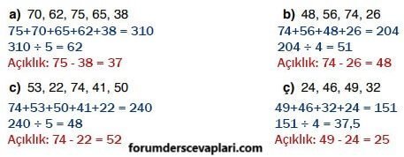 6. Sınıf Matematik Ders Kitabı Sayfa 216-217-218. Cevapları Doğa Yayıncılık