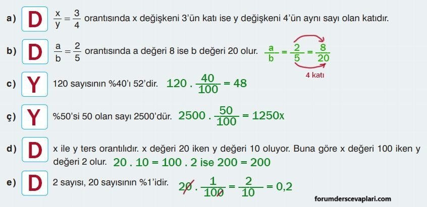 7. Sınıf Matematik Ders Kitabı Sayfa 184 Cevapları Edat Yayınları