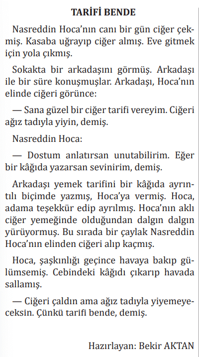 7. Sınıf Türkçe Ders Kitabı Sayfa 172 Cevapları MEB Yayınları