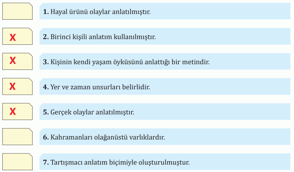 7. Sınıf Türkçe Ders Kitabı Sayfa 226 Cevapları MEB Yayınları