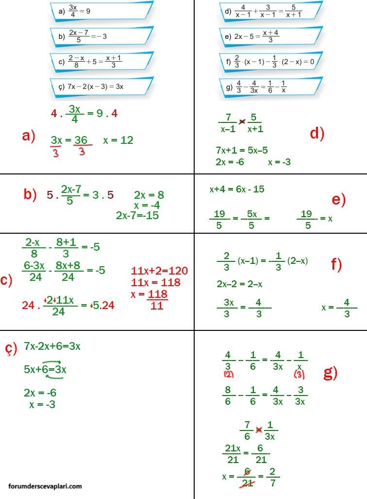 8. Sınıf Matematik Ders Kitabı Sayfa 174 Cevapları MEB Yayınları