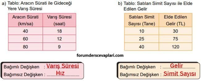 8. Sınıf Matematik Ders Kitabı Sayfa 189 Cevapları MEB Yayınları