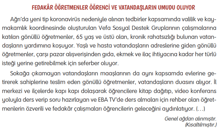 4. Sınıf Türkçe Ders Kitabı Sayfa 248 Cevapları Tuna Yayıncılık