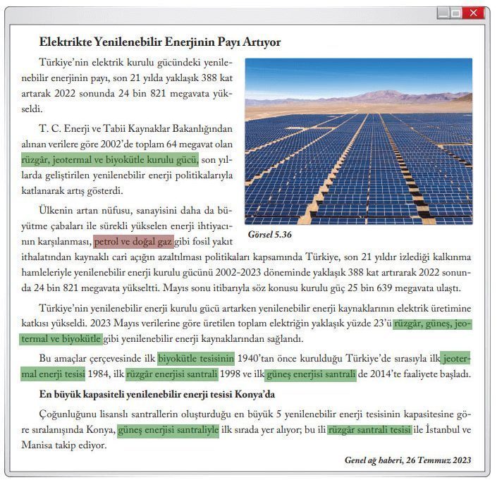 6. Sınıf Sosyal Bilgiler Ders Kitabı Sayfa 178 Cevapları EVOS Yayıncılık