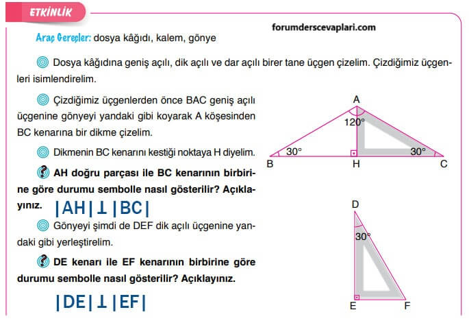 6. Sınıf Matematik Ders Kitabı Sayfa 252-253-258-259. Cevapları Doğa Yayıncılık