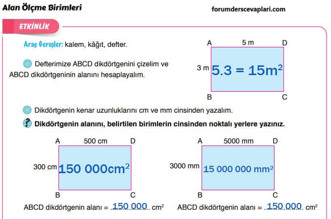 6. Sınıf Matematik Ders Kitabı Sayfa 261 Cevapları Doğa Yayıncılık