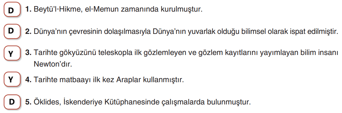 7. Sınıf Sosyal Bilgiler Ders Kitabı Sayfa 176 Cevapları Yıldırım Yayınları1